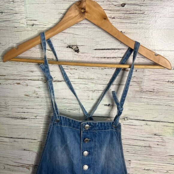 Women’s American Eagle Overalls size small jean denim - Picture 3 of 7